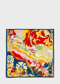 Платок-косынка из шелка Freywille Gavroche по мотивам художника Поля Гогена, фото